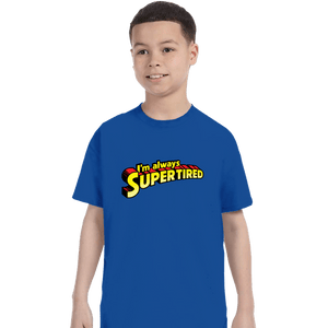 Shirts T-Shirts, Youth / XS / Royal Blue Supertired