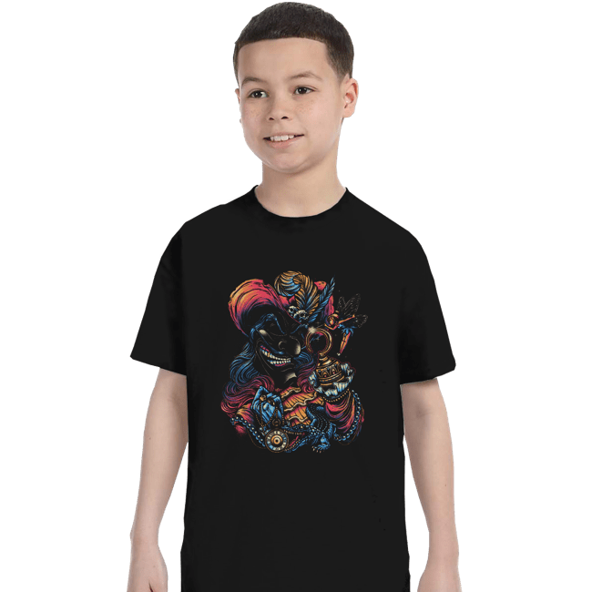 Daily_Deal_Shirts T-Shirts, Youth / XS / Black Colorful Captain
