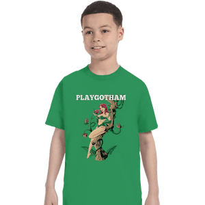 Shirts T-Shirts, Youth / XS / Irish Green Playgotham Ivy