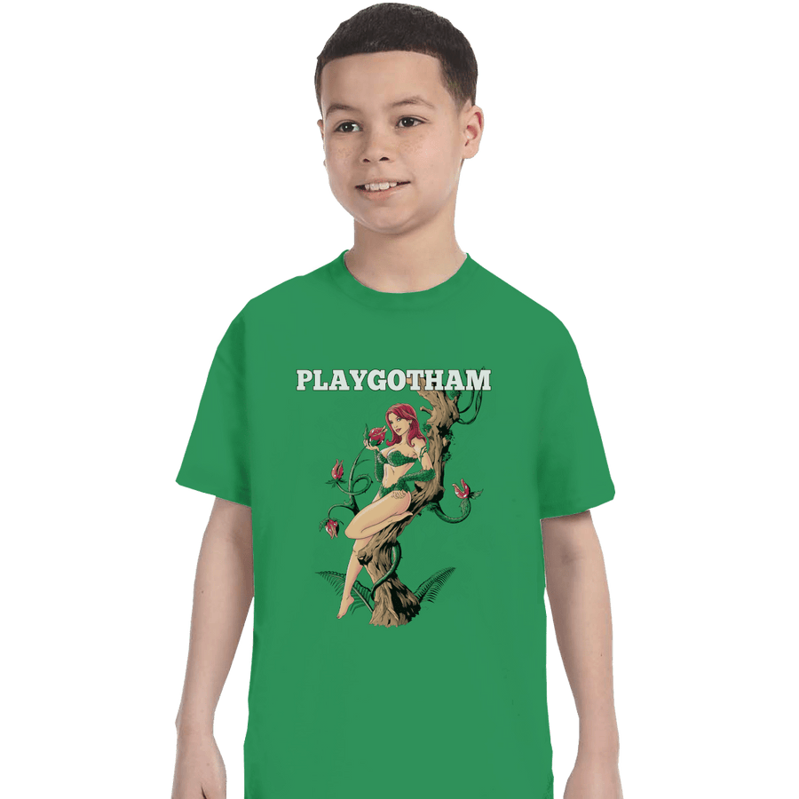 Shirts T-Shirts, Youth / XS / Irish Green Playgotham Ivy