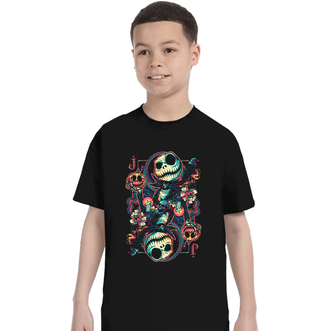 Shirts T-Shirts, Youth / XS / Black Suit Of Skeletons