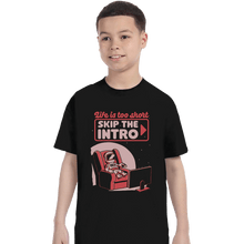 Load image into Gallery viewer, Secret_Shirts T-Shirts, Youth / XS / Black Streaming Astronaut
