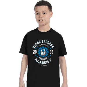 Shirts T-Shirts, Youth / XS / Black Clone Trooper Academy