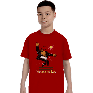 Shirts T-Shirts, Youth / XL / Red Farmhouse Rock