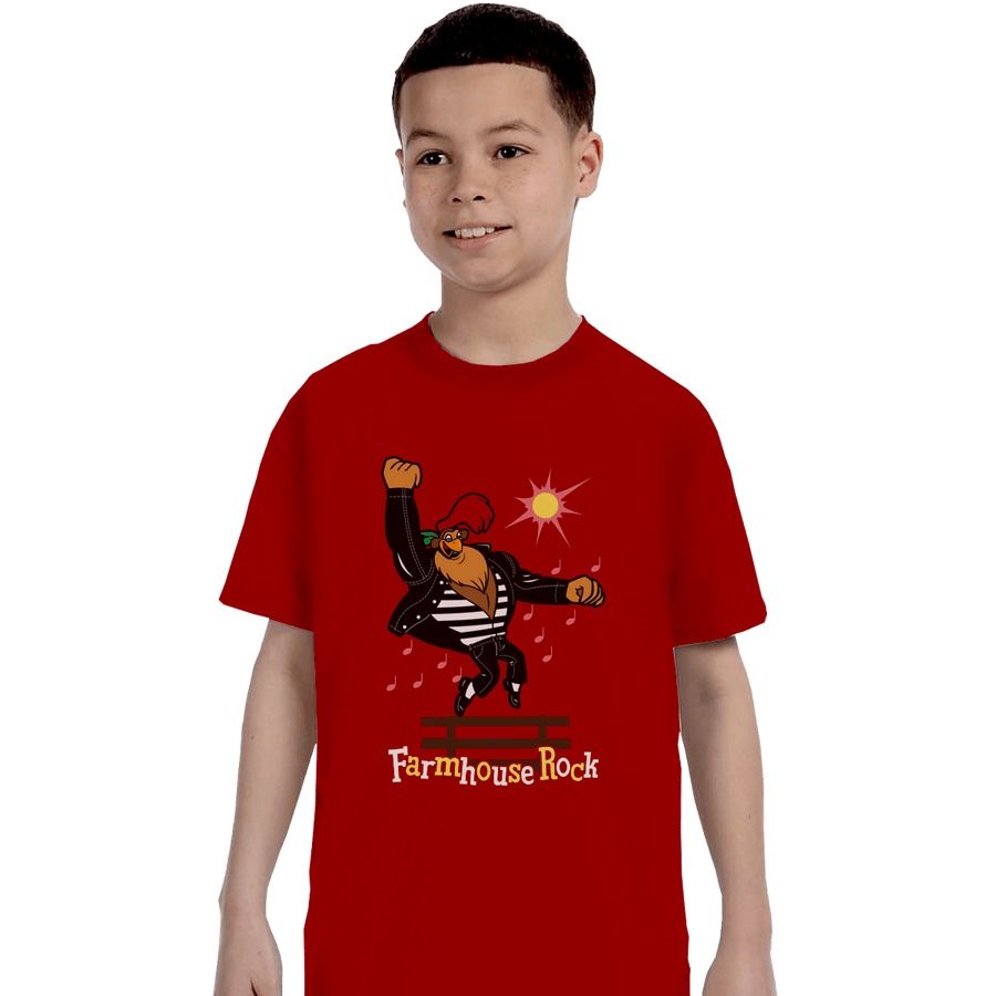 Shirts T-Shirts, Youth / XL / Red Farmhouse Rock