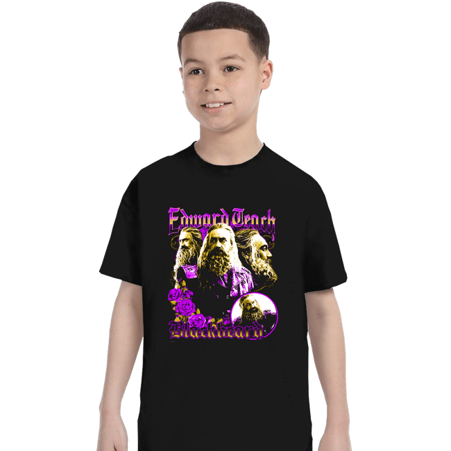 Secret_Shirts T-Shirts, Youth / XS / Black Blackbeard