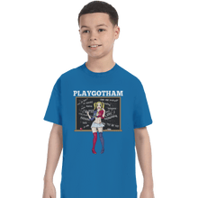 Load image into Gallery viewer, Shirts T-Shirts, Youth / XS / Sapphire Playgotham Harley
