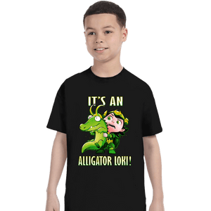 Shirts T-Shirts, Youth / XS / Black It's An Alligator Loki!