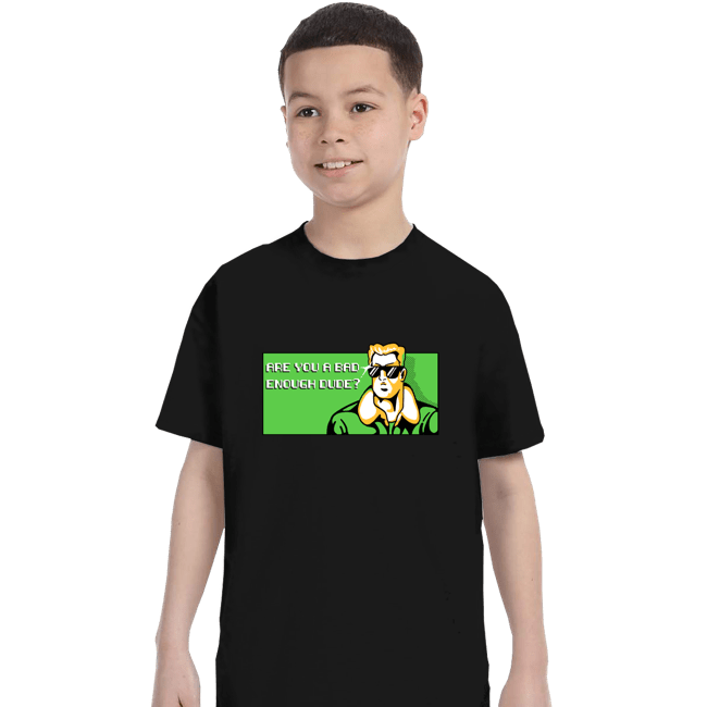 Shirts T-Shirts, Youth / XS / Black Bad Enough Dude