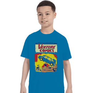 Shirts T-Shirts, Youth / XL / Sapphire Brock Action Comics