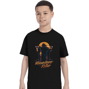 Shirts T-Shirts, Youth / XL / Black Retro Woodsboro Killer