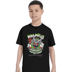 Daily_Deal_Shirts T-Shirts, Youth / XS / Black Krampus Christmas Adventures