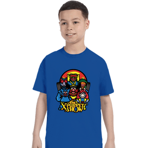 Daily_Deal_Shirts T-Shirts, Youth / XS / Royal Blue The X-Puppet Show