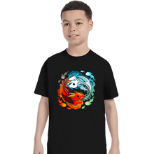 Load image into Gallery viewer, Shirts T-Shirts, Youth / XS / Black Dragons of Fire And Water
