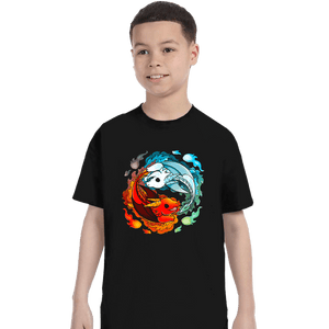 Shirts T-Shirts, Youth / XS / Black Dragons of Fire And Water