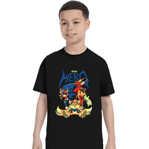 Daily_Deal_Shirts T-Shirts, Youth / XS / Black Team Hero