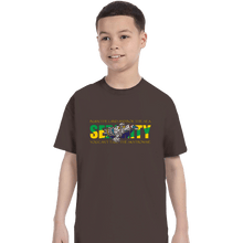 Load image into Gallery viewer, Secret_Shirts T-Shirts, Youth / XS / Dark Chocolate Serenity Flag
