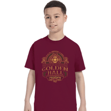 Load image into Gallery viewer, Shirts T-Shirts, Youth / XS / Maroon Golden Hall Pilsner
