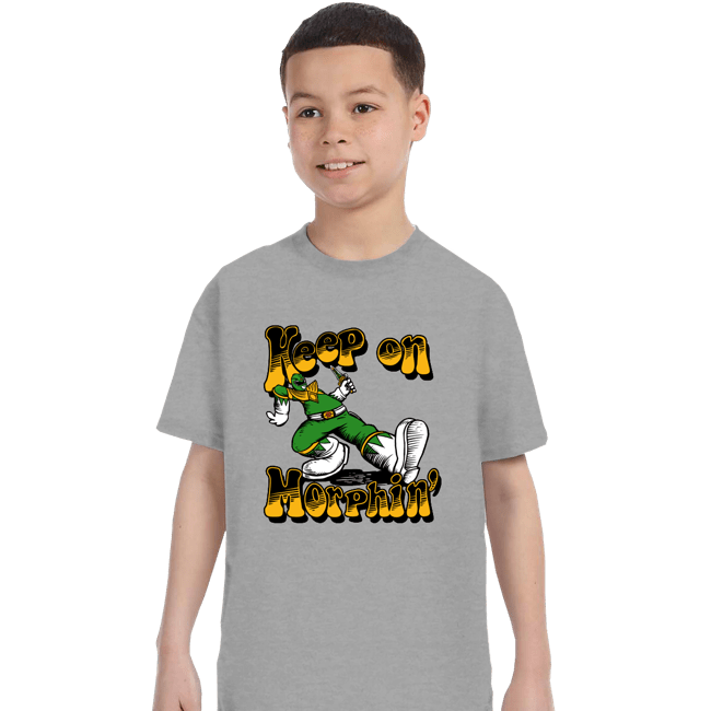 Daily_Deal_Shirts T-Shirts, Youth / XS / Sports Grey Keep On Morphin'