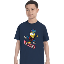 Load image into Gallery viewer, Daily_Deal_Shirts T-Shirts, Youth / XS / Navy Bart To The Future
