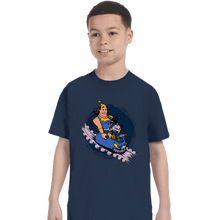 Load image into Gallery viewer, Daily_Deal_Shirts T-Shirts, Youth / XS / Navy Emperor&#39;s New Roller Coaster
