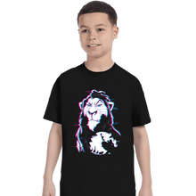 Load image into Gallery viewer, Daily_Deal_Shirts T-Shirts, Youth / XS / Black Glitched Scar
