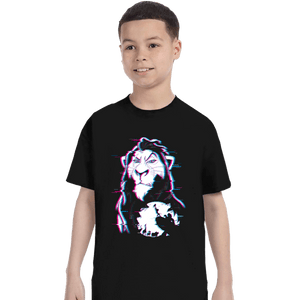 Daily_Deal_Shirts T-Shirts, Youth / XS / Black Glitched Scar