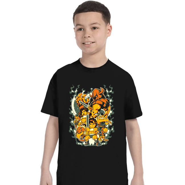 Shirts T-Shirts, Youth / XS / Black Golden Axe Heroes