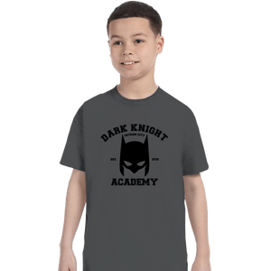 Shirts T-Shirts, Youth / XS / Charcoal Dark Knight Academy