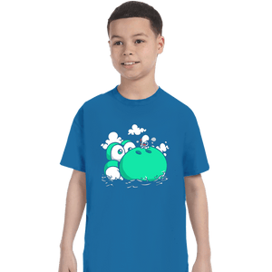 Shirts T-Shirts, Youth / XS / Sapphire Dino Island Baby