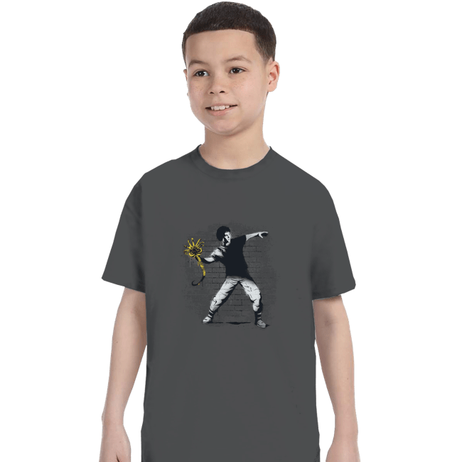 Secret_Shirts T-Shirts, Youth / XS / Charcoal Alien Thrower