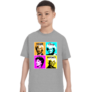 Shirts T-Shirts, Youth / XS / Sports Grey Golden Savage