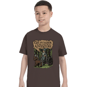 Daily_Deal_Shirts T-Shirts, Youth / XS / Dark Chocolate Middle Earth Adventure