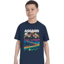 Load image into Gallery viewer, Shirts T-Shirts, Youth / XL / Navy Visit Asgard
