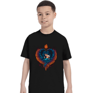 Secret_Shirts T-Shirts, Youth / XS / Black Heart On  Fire