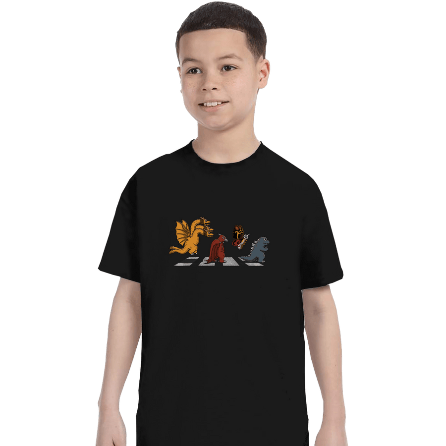 Shirts T-Shirts, Youth / XL / Black Kaiju Road