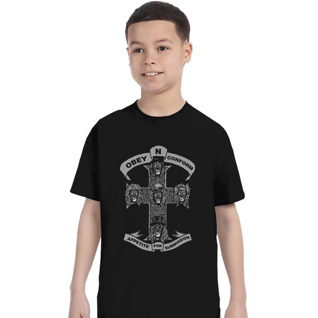 Shirts T-Shirts, Youth / XS / Black Obey N Conform