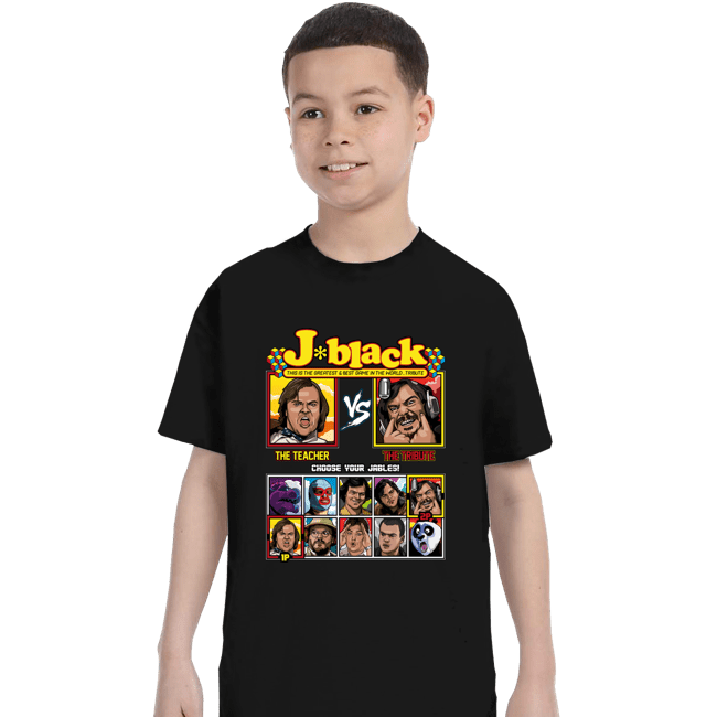 Daily_Deal_Shirts T-Shirts, Youth / XS / Black Jack Black Fighter