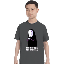 Load image into Gallery viewer, Daily_Deal_Shirts T-Shirts, Youth / XS / Charcoal No Face No Coffee
