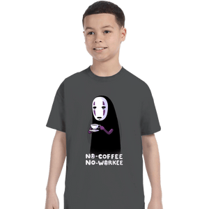 Daily_Deal_Shirts T-Shirts, Youth / XS / Charcoal No Face No Coffee