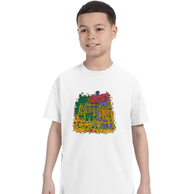 Secret_Shirts T-Shirts, Youth / XS / White Light World Map