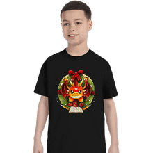 Load image into Gallery viewer, Secret_Shirts T-Shirts, Youth / XS / Black RPG Wreath
