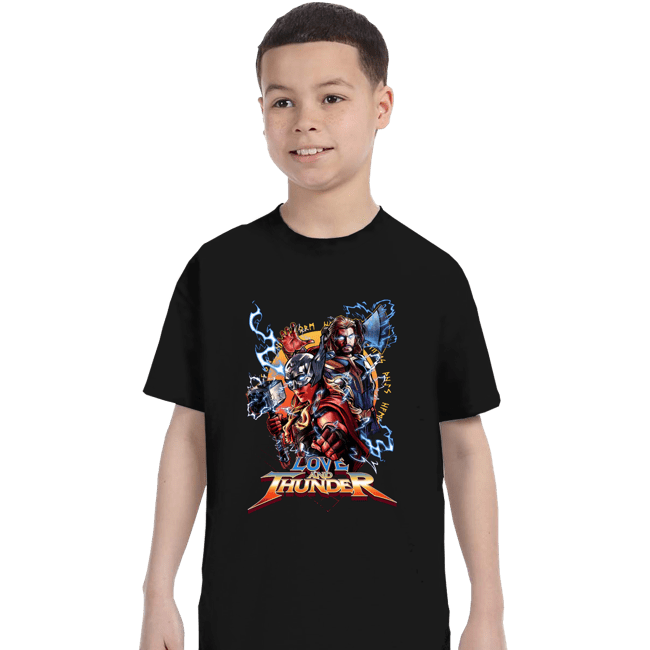 Shirts T-Shirts, Youth / XS / Black Love & Thunder