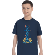 Load image into Gallery viewer, Shirts T-Shirts, Youth / XL / Navy Alien Mood Totem
