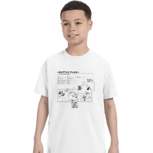 Shirts T-Shirts, Youth / XL / White Battle Plan