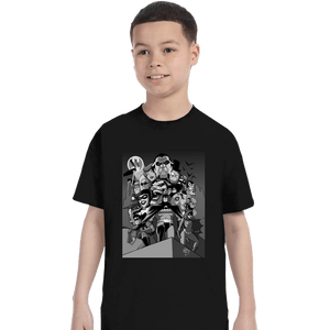 Shirts T-Shirts, Youth / XS / Black BTAS 30th Black & White