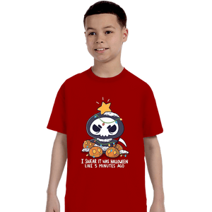Secret_Shirts T-Shirts, Youth / XS / Red Christmas Reaper