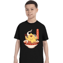 Load image into Gallery viewer, Shirts T-Shirts, Youth / XS / Black Fat Chocobo Ramen
