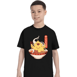 Shirts T-Shirts, Youth / XS / Black Fat Chocobo Ramen