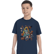 Load image into Gallery viewer, Shirts T-Shirts, Youth / XS / Navy Wonderland Girl

